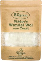 Wandelwol 50gr Texel - Bij blaren, voetklachten, hielspoor, en huidproblemen - Loopwol - Verzorgende wol