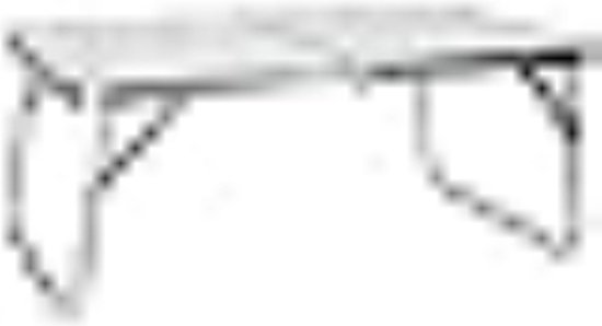 AKTIVE Strandtafel, inklapbaar, strandtafel, 60 x 40 x 25 cm, crèmekleurig, metalen frame, houten plaat, kleine campingtafel, veiligheidssluiting (52812