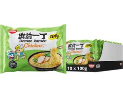 Nissin Demae Ramen - Chicken Noodles Bowl - Instant Noedels - 10 stuks