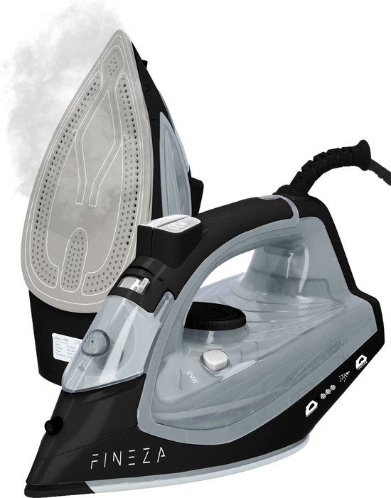 Fineza Stoomstrijkijzer met Stoomgenerator - Strijkijzer - 2300W - Zwart