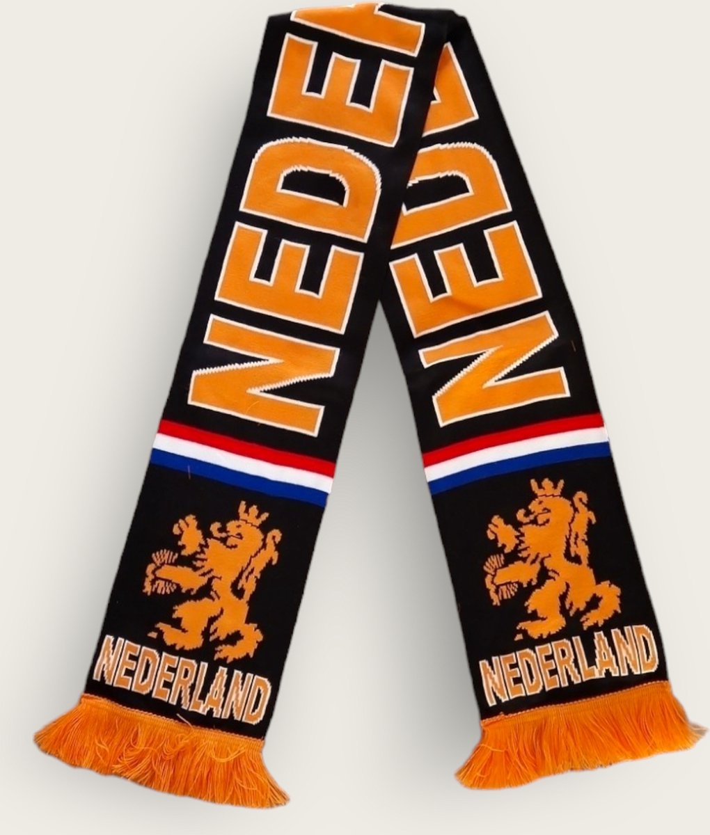 HD sjaal Nederland zwart | WK 2026 | Nederlandse Elftal Sjaal | Holland Souvenir