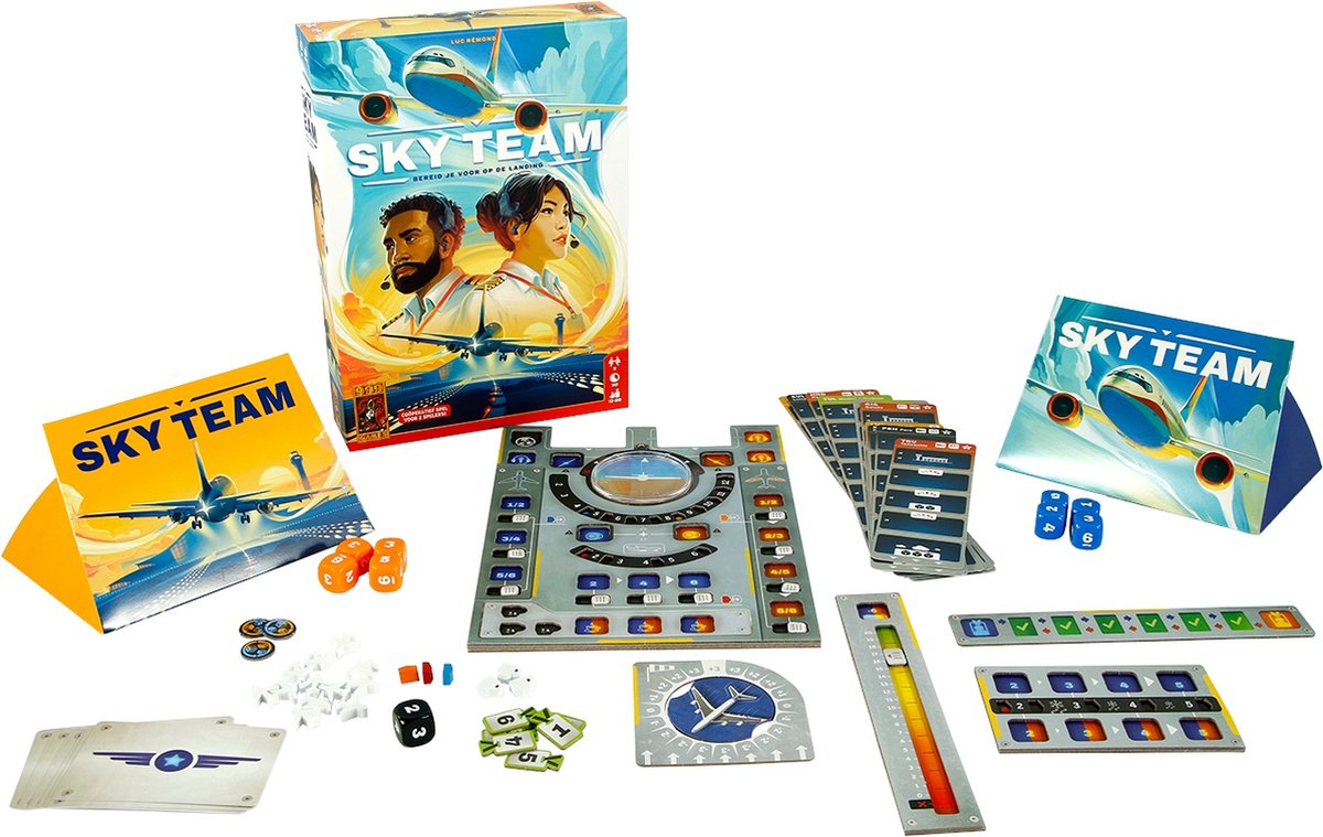 999 Games - Sky Team - Bordspel - Voor 2 spelers - Coöperatief spel - Nederlandstalig - Winnaar Speelgoed van het Jaar 2024 - Winnaar Gouden Ludo 2025 — afbeelding 10