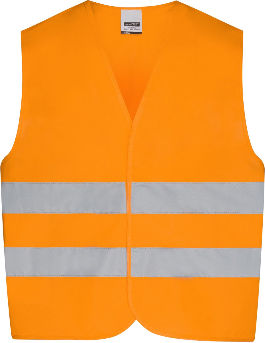 Veiligheidsvest - veiligheidshesje - fluorescerend oranje - reflecterend - onesize - James & Nicholson