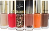 L'Oréal Color Riche 6 x 5 ml Nagellak - Set K