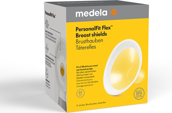 Medela Personal Fit Flex Borstschild met zachte rand - 2 stuks - Maat S - 21 mm