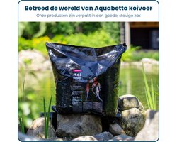 Aquabetta Koivoer 6mm - ALL SEASON 8 Kg (21L) - Professioneel Koi voer - Vissenvoer koi voor het hele jaar - Voor temperaturen boven 4°C - Lagere waterbelasting - Minder algen