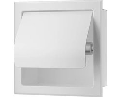 Sanifun toiletrolhouder Alexios mat wit