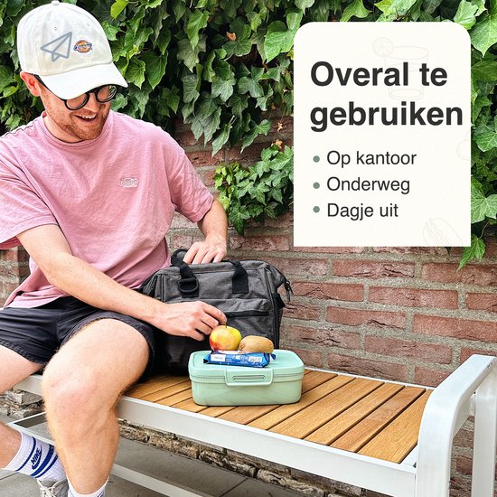 ForDig Koeltas - Lunchtas Volwassenen - 4 laags geïsoleerd - 8 Liter - Zwart van Ford — afbeelding 5