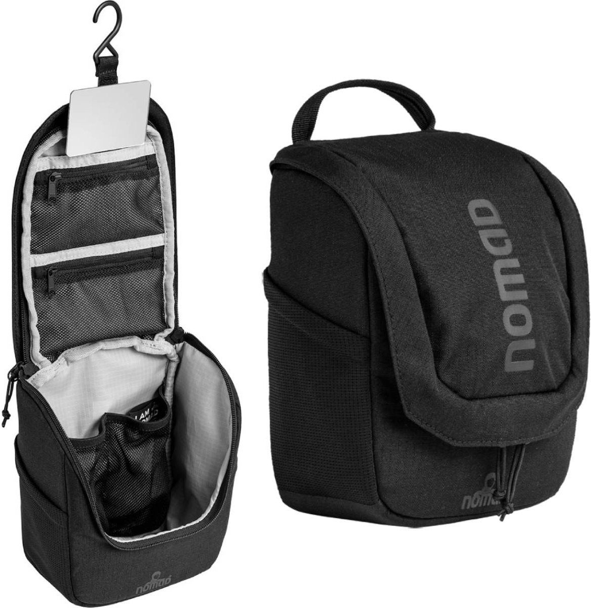 NOMAD® Toilettas | Ideale Toilettas Dames & Heren | Sterke Ritsen | Ophangbaar met Haak | Meerdere Compartimenten | Incl Spiegel op Prijzenvolger.com