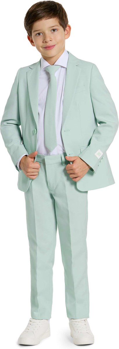 OppoSuits Magic Mint - Jongens Pak - Carnavalskleding - Thema Feest - Maat 122/128