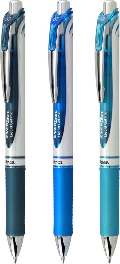 Pentel - EnerGel RTX Retractable Liquid Gel Pens 0.7mm 3 stuks - Note-Taking Expressions - BL77LBNBP3M