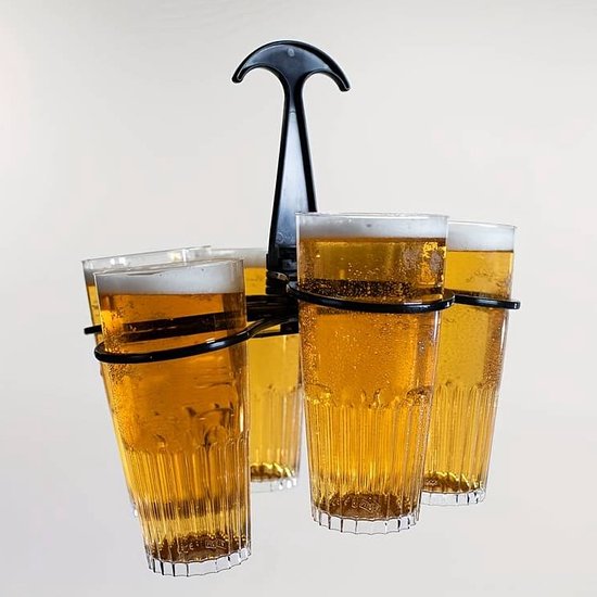Allecta - Waterflesdrager met riem voor geïsoleerde flessen - Zwart