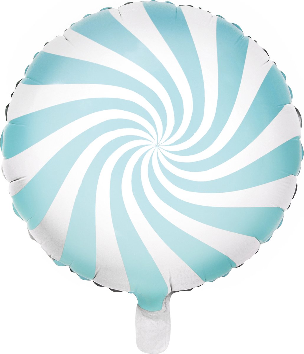 Folie ballon Candy - 45cm Pastel Blauw - Partydeco