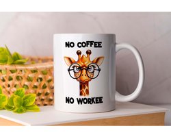 Mok No Coffee No Workee - FunnyAnimals - AnimalHumor - PetComedy - PetJokes - GrappigeDieren - DierenHumor - HuisdierHumor Image