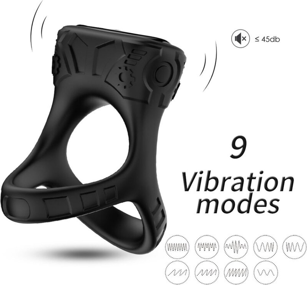 Goedkoopste ARMONY - COCKRING VIBRATOR & MULTIPOSITIE ZWART | COCKRING | VIBRERENDE COCKRING | PENISRING | VIBRERENDE PENISRING | SEX TOYS VOOR MANNEN | SEKSSPEELTJES VOOR MANNEN | SEX TOYS VOOR KOPPELS | SEKSSPEELTJES VOOR KOPPELS | PREMIUM COCKRING