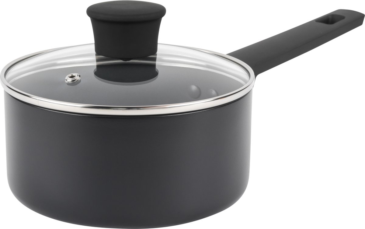 Russell Hobbs Steelpan 16 cm met deksel Geschikt voor Inductie anti-aanbak Sauspan Shield Collectie