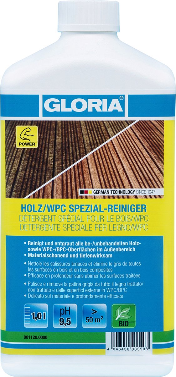 Gloria Hout / WPC speciale reiniger, 1 liter reinigingsmiddel