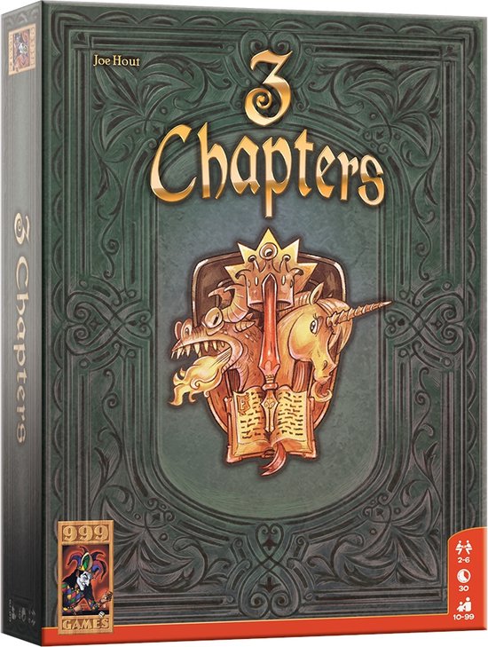 999 Games - 3 Chapters - Kaartspel - Origineel en Uitdagend Slagenspel - Easy to learn, hard to master! -Klein cadeautje