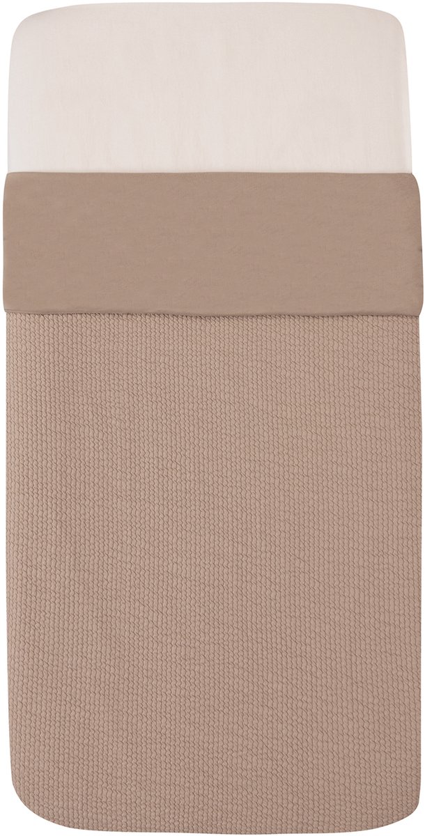 Witlof For Kids Ledikantdeken Tuck-Inn Urban Taupe Waves 60 x 120 cm