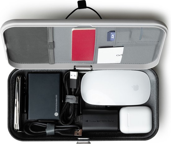 Orbitkey | Organisateur de bureau portable avec chargeur sans fil | Nest | GRIS