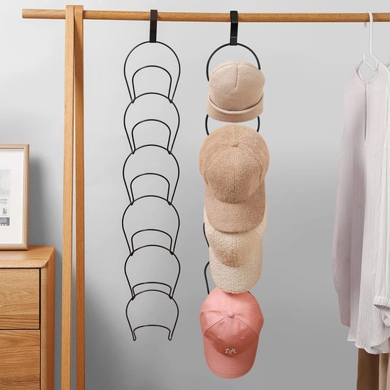 Hoed Rack voor Muur Metalen Baseball Caps Organizer Hoeden Display Rack Moderne Metalen Hoeden Opslag Wandmontage Caps Hanger voor Winkelcentrum