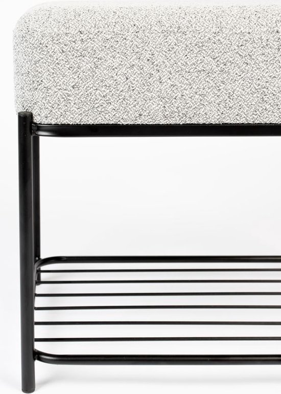Tabouret Feliz Style de vie Milou - Carré - Grijs