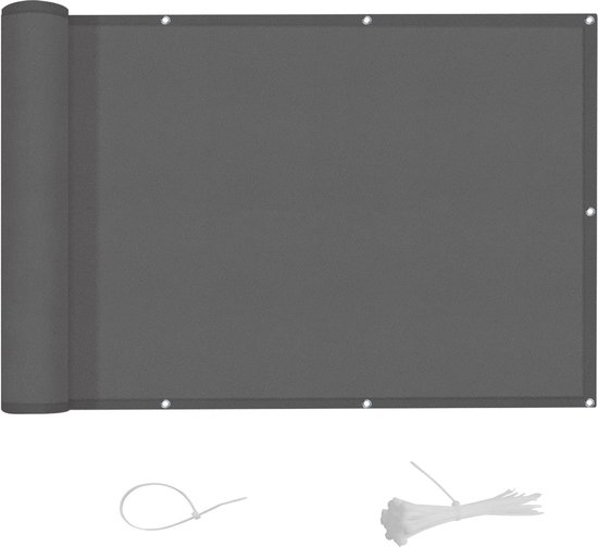 vidaXL Balkonscherm Oxford Waterbestendig 90x600cm Antraciet