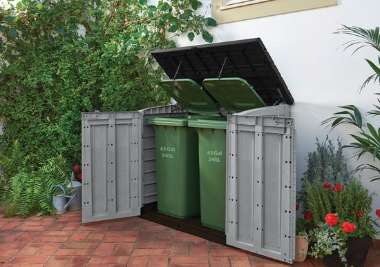 Keter Store It Out Max Opbergbox - 1200L - 145,5x82x125cm - Grijs/Zwart