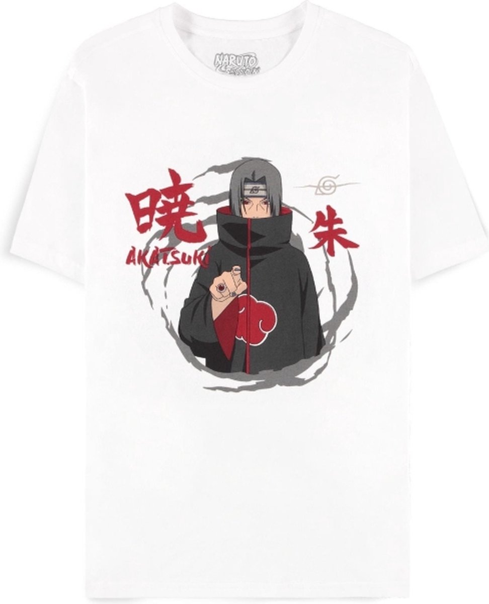 Naruto - Naruto Shippuden - Itachi Uchiha Heren T-shirt - M - Wit