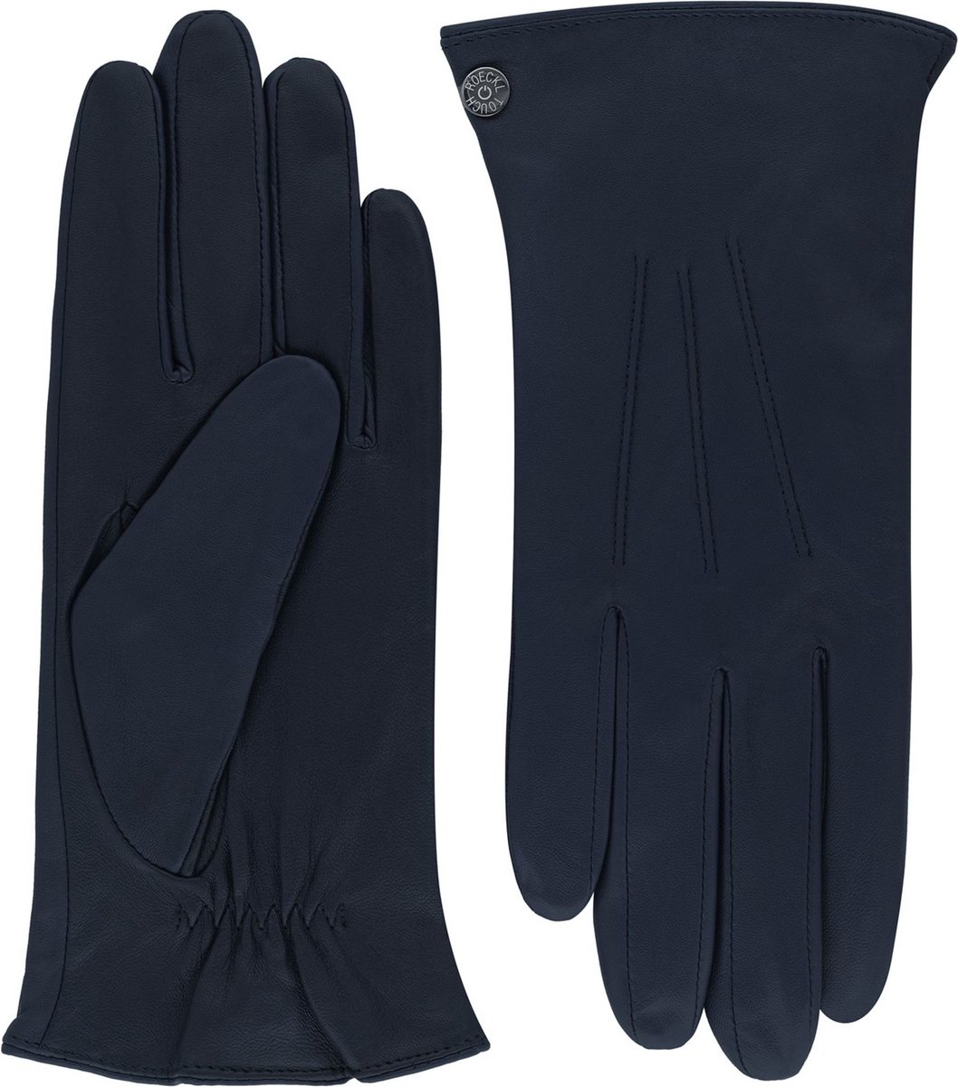 Roeckl Tallin Touch Leren Dames Handschoenen Maat 7,5 - Classic Navy