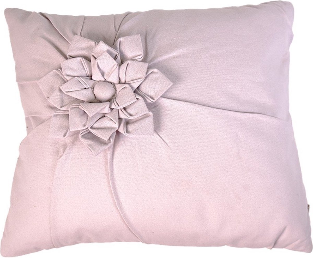 Linen & More Clare Opal Grijs | 35 X 42 | Sierkussen Voor Woonkamer Of Slaapkamer