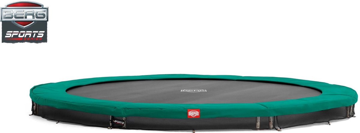 BERG SPORTS Favorit InGround 380 Trampoline - AirFlow Springdoek - Groen — afbeelding 10