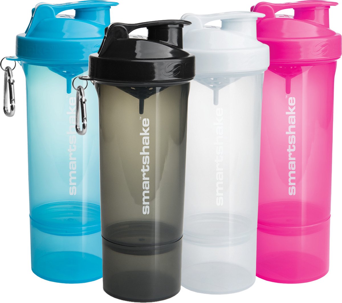 Goedkoopste Smartshake - 4x shakebekers 500ml - Mulitcolour set