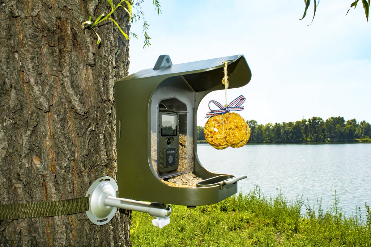 Technaxx Full HD camera voor observatie van vogels en kleine dieren - Met PIR sensor, microfoon en luidspreker - Op batterijen -