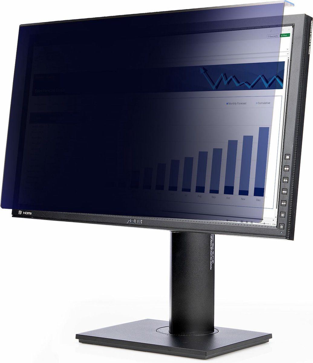 StarTech.com 24 inch 16:10 Computer Monitor Privacy Filter, Hangend Acryl Security Filter, Snel te installeren Privacy Screen, Monitor Screen Protector, +/- 30 Graden Kijkhoek, Glanzend