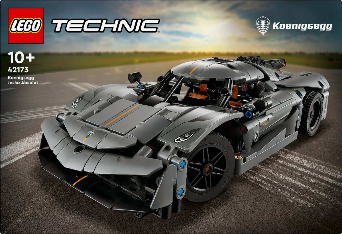 LEGO Technic - Koenigsegg Jesko Absolut grijze hypercar - 42173 — afbeelding 19