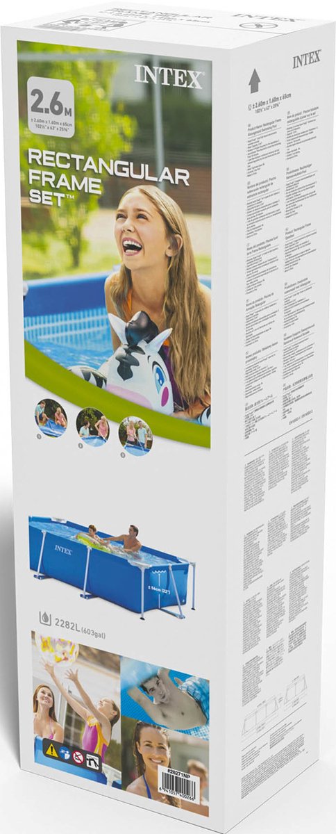 Intex Rechthoekig Opzetzwembad - 260 x 160 x 65 cm — afbeelding 8