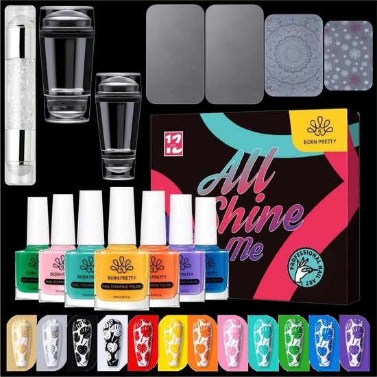 Foto: Born pretty nagel stempel set 25 delig nagel stempel stempel nagellak nail stamp stamping polish nagelstempel stamping nail polish stempel nagels nagelstempel doorzichtig nail art stempel nagellak stempel siliconen