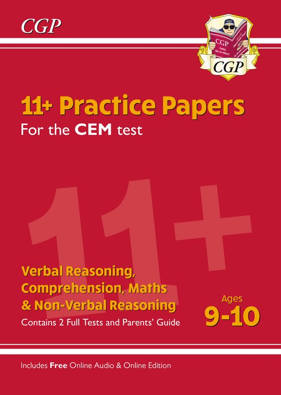 11+ CEM Practice Papers - Ages 9-10 (with Parents' Guide & O ... - cover