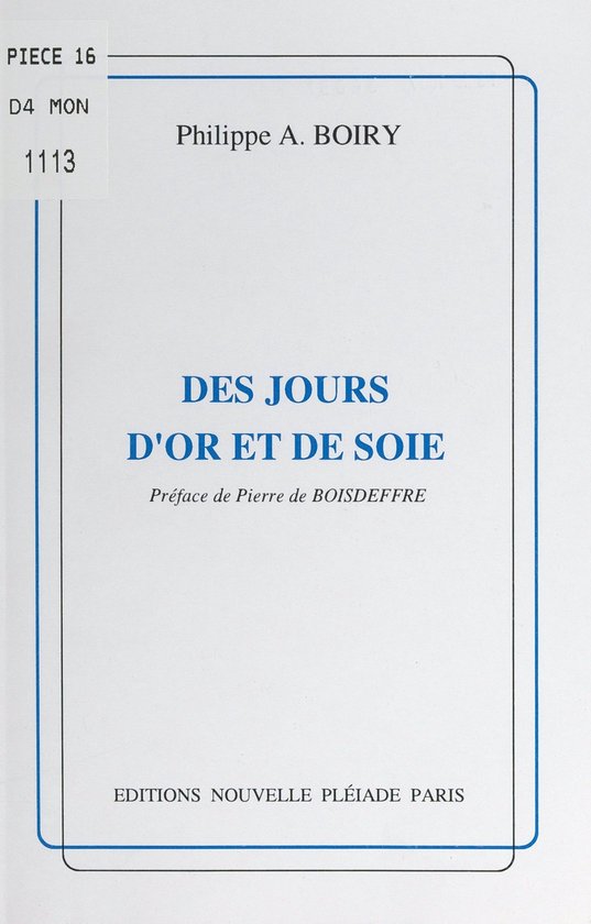 Des jours d'or et de soie