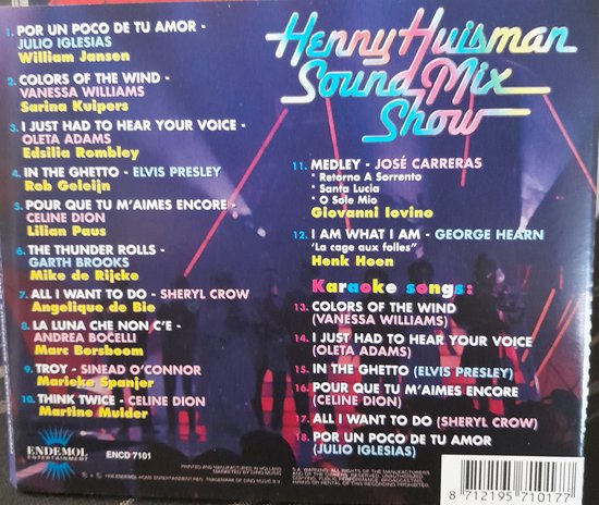 Ｒａｄｉｏ　Ｓｈｏｗ　ＣＤ Verzamel CD - Henny Huisman Soundmix Show, Henny Huisman | Muziek
