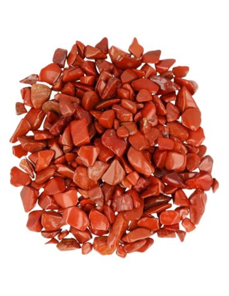 Jaspis rood trommelstenen (mt1) (Uitvoering - Trommelstenen 1 kg. Jaspis rood (mt1))