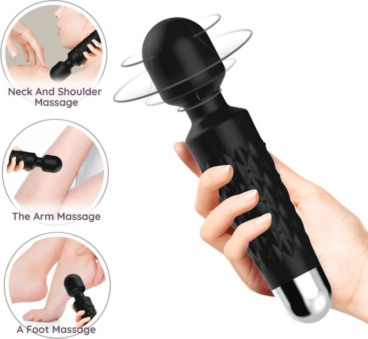 Goedkoopste ARMONY - POSTMAN MASSAGER & VIBRATOR SUPER FLEXIBLE HEAD BLACK | DESIGN VIBRATOR | MINI VIBRATOR | MASSAGER | VIBRATOR VOOR VROUW | SEX TOYS VOOR VROUW | SEKSSPEELTJES VOOR VROUW | SEX TOYS VOOR KOPPELS | SEKSSPEELTJES VOOR KOPPELS