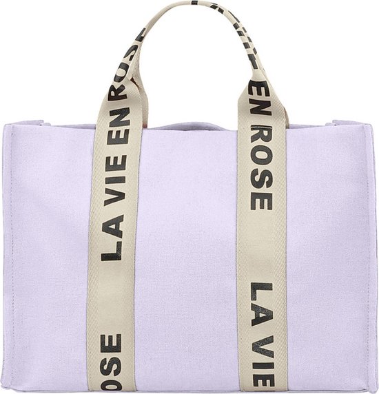 La vie en rose shopper - Lila - dames - 16 x 31 x 41