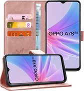 Hoesje geschikt voor Oppo A58 5G / A78 5G - Portemonnee Book Case Rosegoud