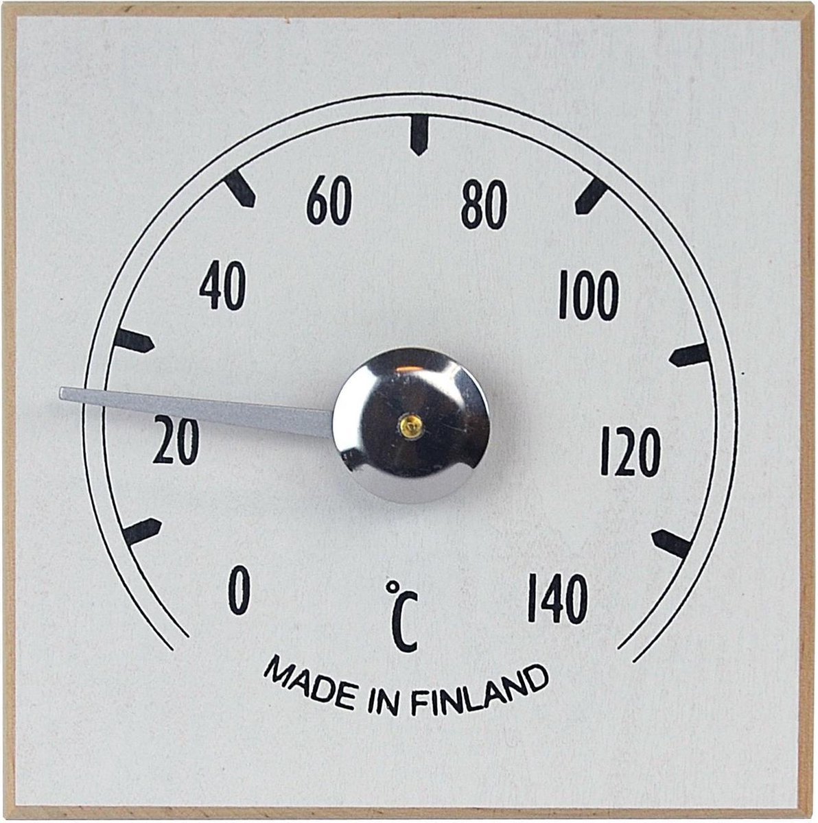 Saunia - sauna thermometer - donker elzenhout - saunia