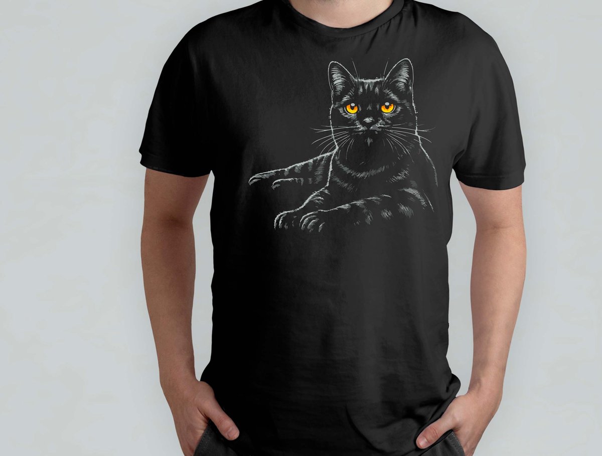 Obsidian T Shirt Cats Gift Cadeau CatLovers Meow