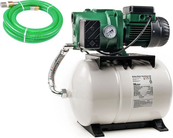 DAB Aquajet 82/20 M + Sang 4 m - Hydrofoorpomp / Tuinpomp - Drukvat - 3600 l/h - 850W - Voor Tuinberegening