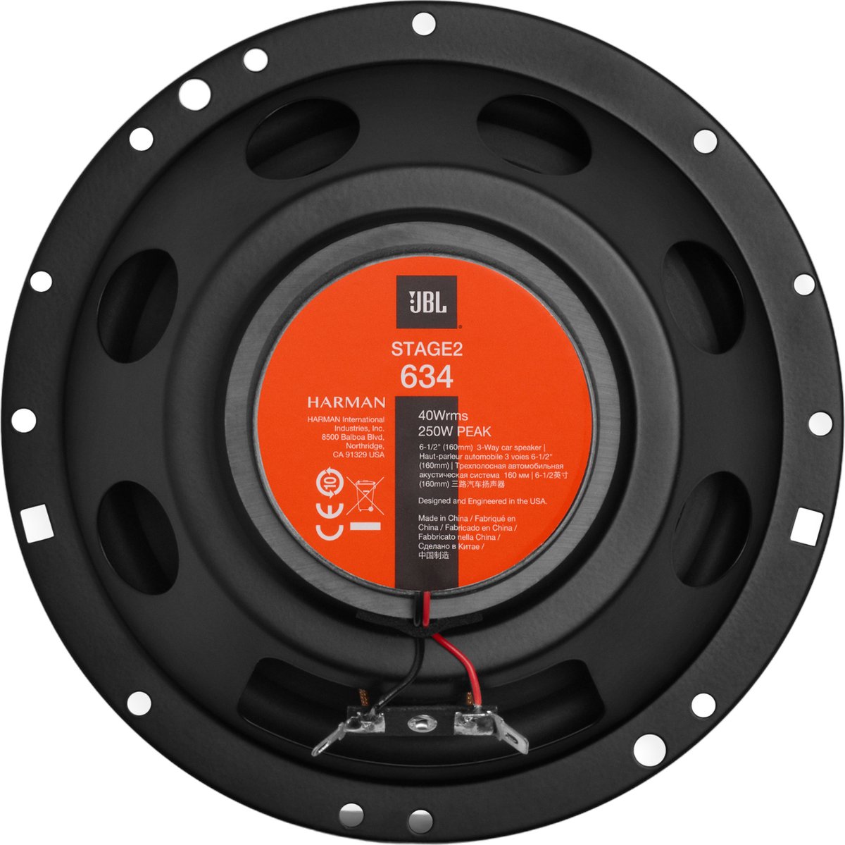 JBL Stage2 634 - Autospeakers - Ø 16,5 cm (6,5’ Inch) - 3-weg Triaxiaal - 250 Watt – foto 5