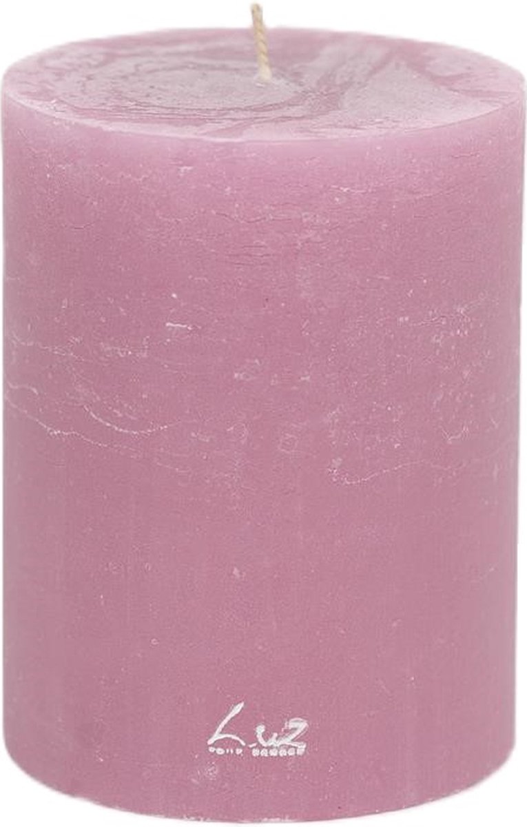 Rasteli Luz Your Senses Kaars Stompkaars Paars-Roze D 10cm H 13 cm